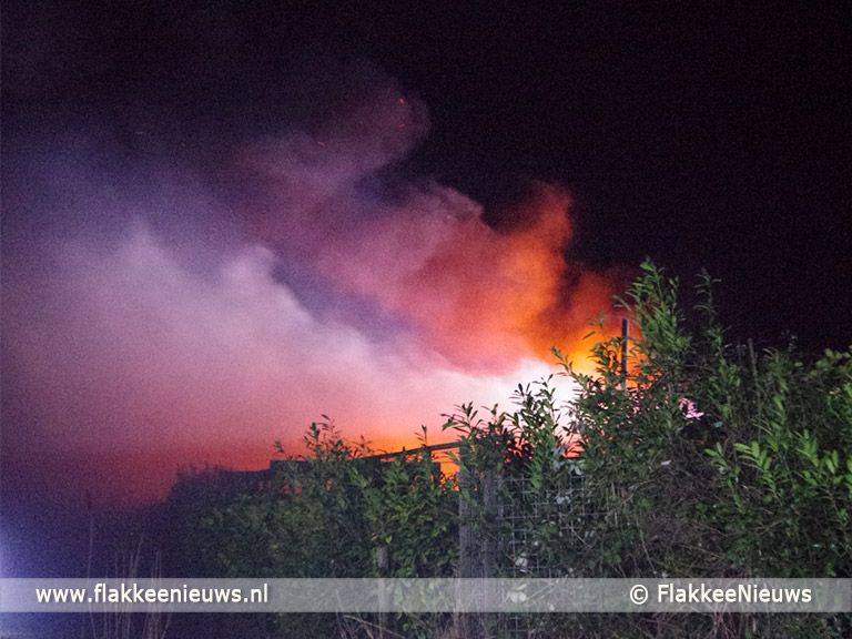 Schuurbrand in polder Oude-Tonge - FlakkeeNieuws Goeree-Overflakkee