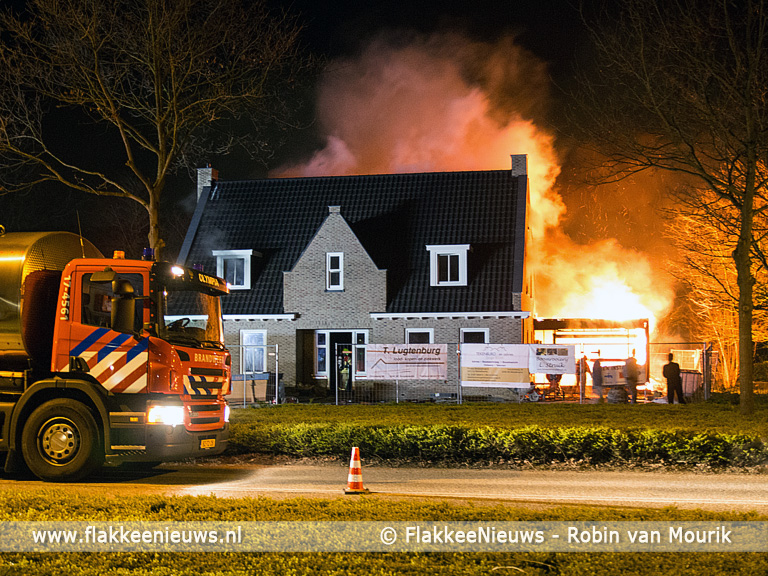 Grote brand bij huis in aanbouw FlakkeeNieuws GoereeOverflakkee