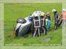 Foto behorende bij Bestuurder ernstig gewond door ongeval
