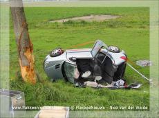 Foto behorende bij Bestuurder ernstig gewond door ongeval